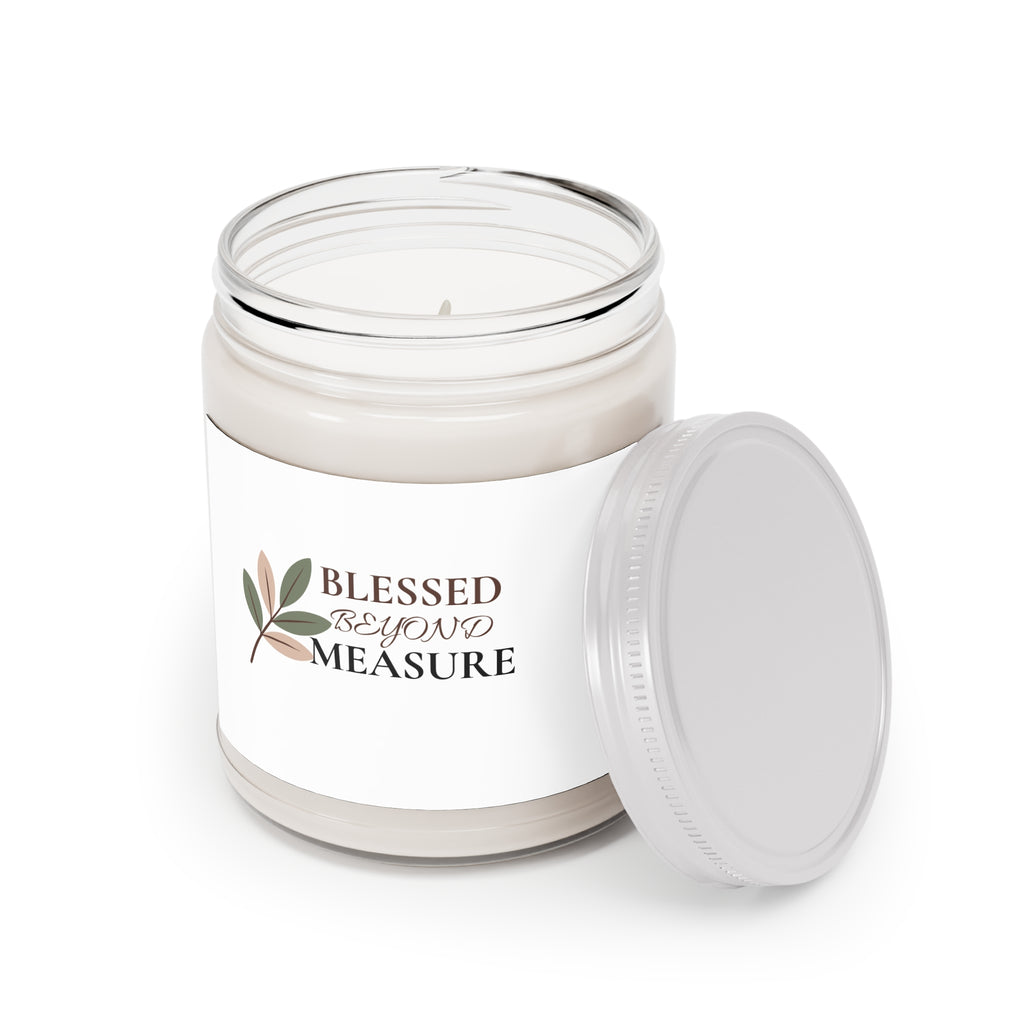 Blessed Beyond Measure Scented Soy Candle — 9oz Inspirational Home Decor Gift