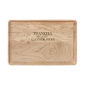 Engraved "Thankful Gather Here" Wooden Cutting Board