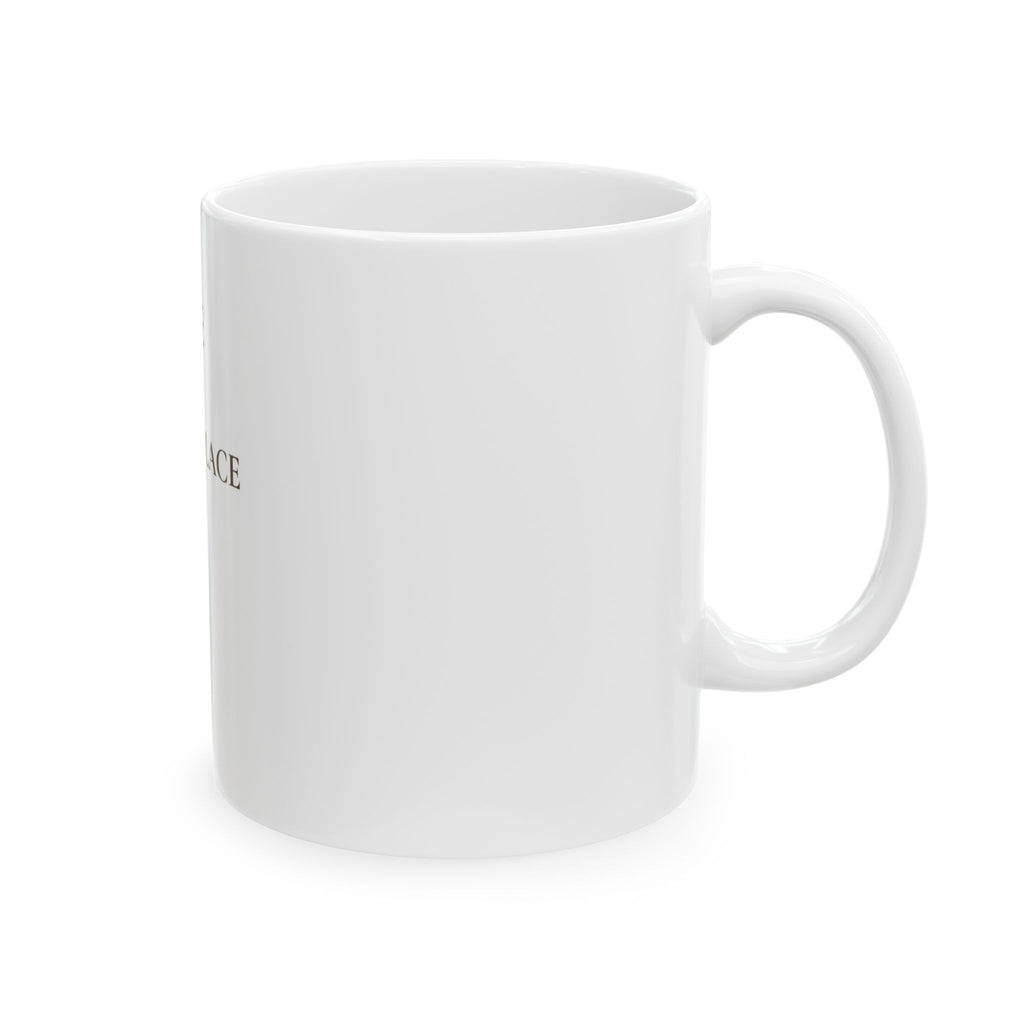 Home Is My Happy Place Ceramic Mug — Cozy Tea Coffee Gift (11oz, 15oz)