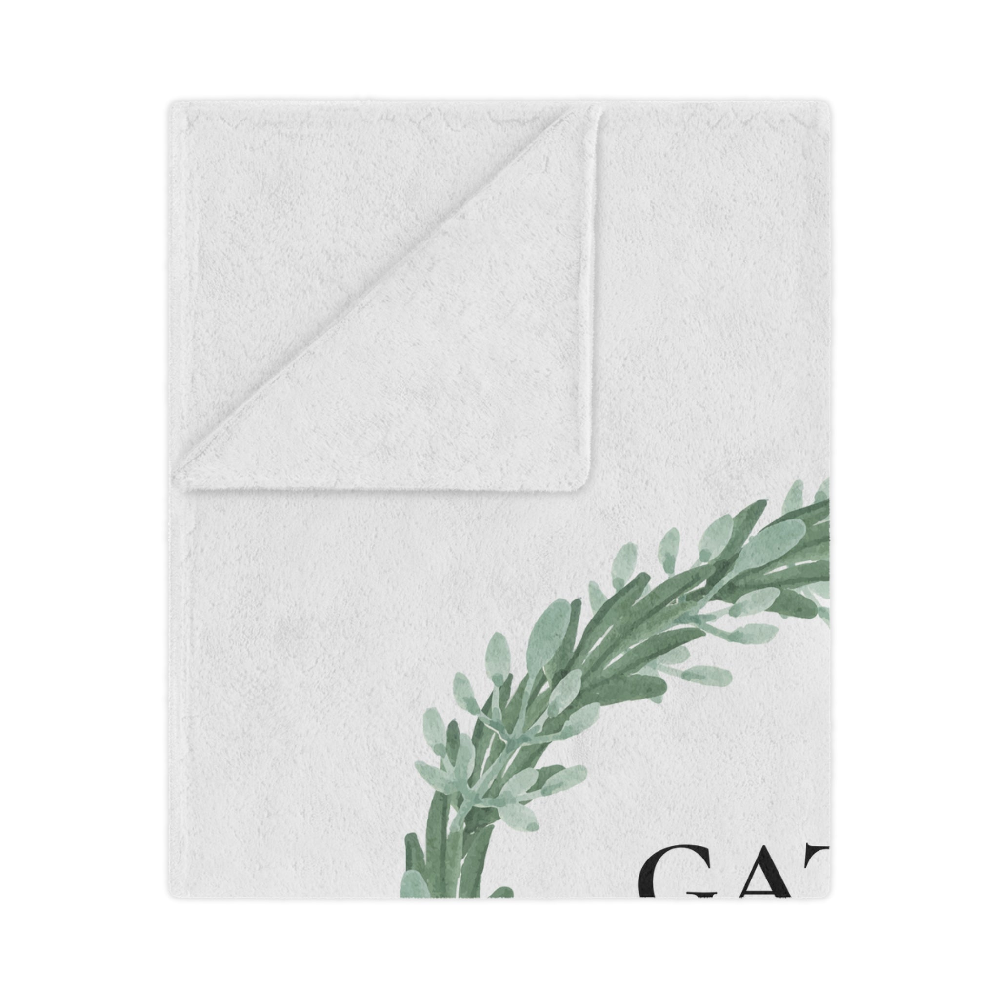 Gather with Grateful Hearts Minky Blanket — Farmhouse Wreath Throw