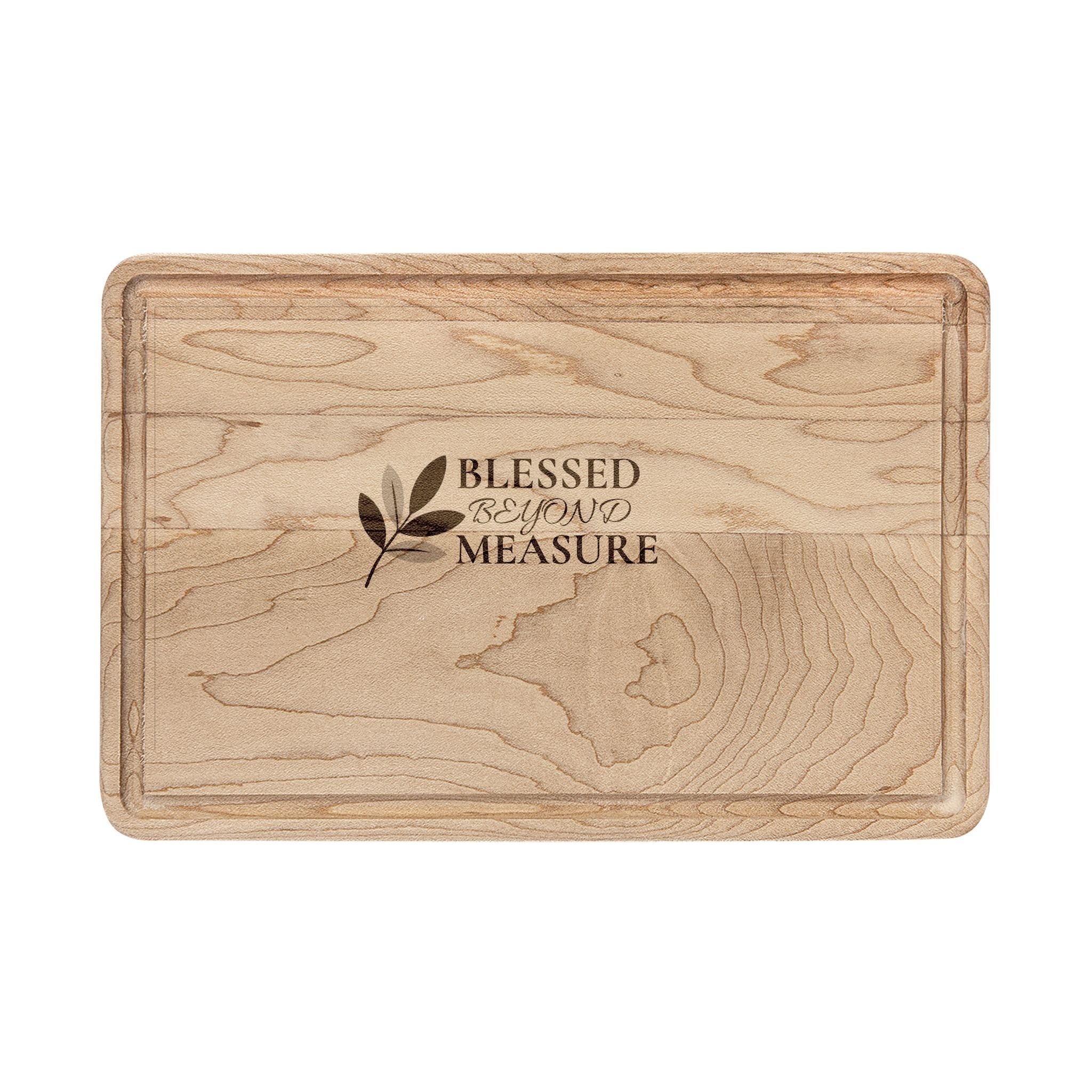 Blessed Beyond Measure Engraved Wooden Cutting Board
