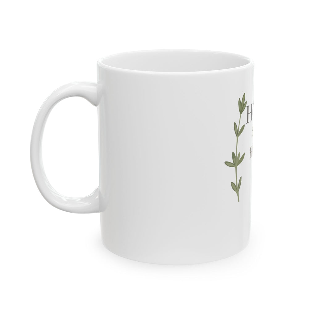 Home Sweet Home Ceramic Mug — Cozy Farmhouse Coffee Tea Cup (11oz & 15oz)