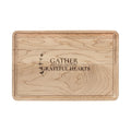 Engraved 'Gather Grateful Hearts' Wooden Cutting Board