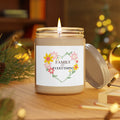 Family is Everything Scented Soy Candle- 9oz Floral Heart Gift