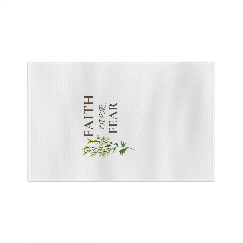 Faith Over Fear Microfiber Tea Towel