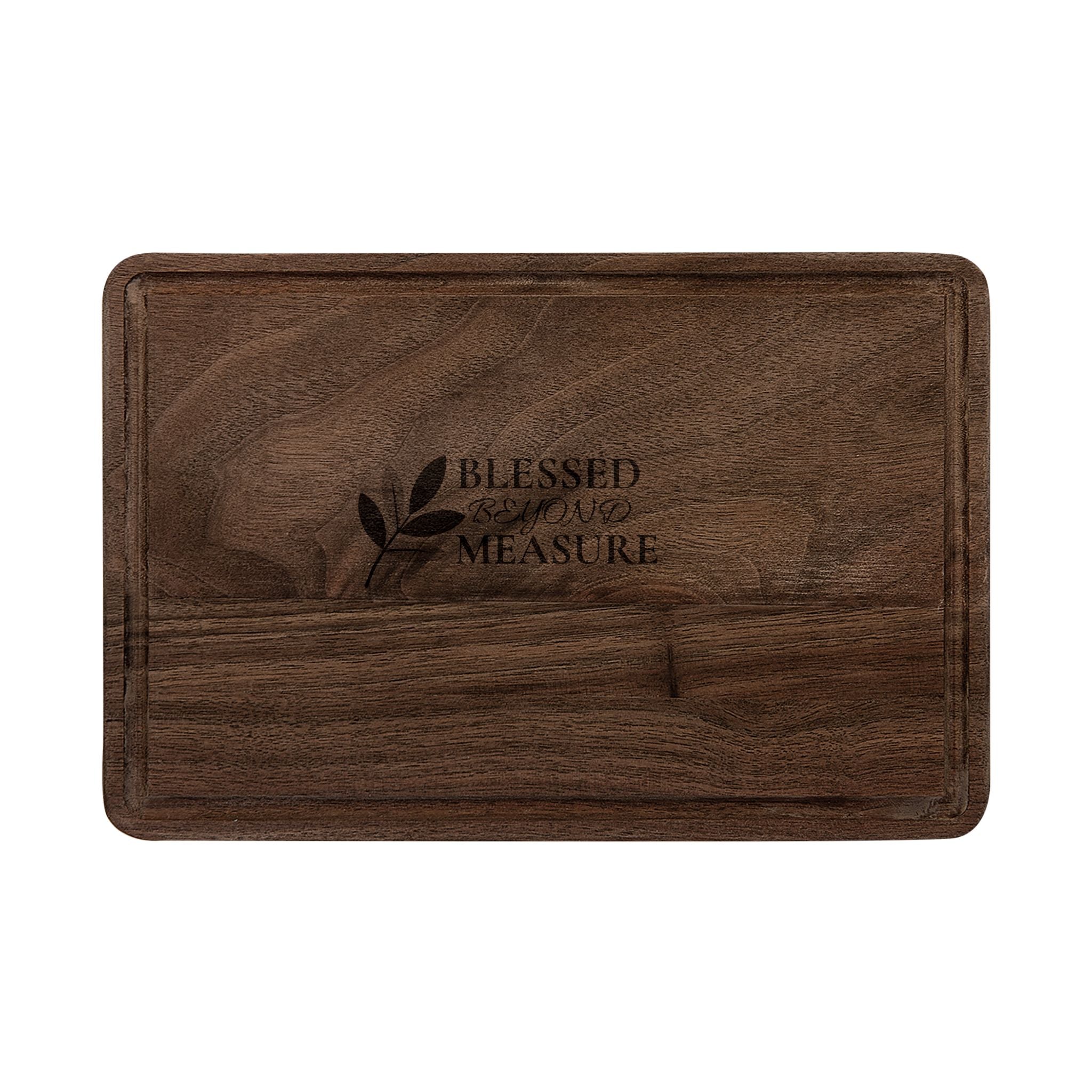 Blessed Beyond Measure Engraved Wooden Cutting Board