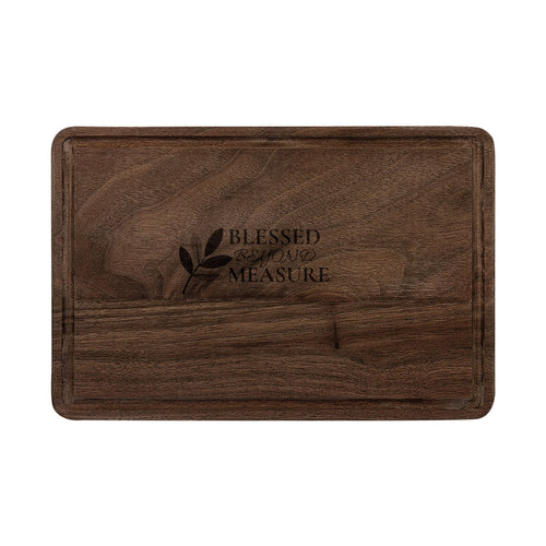 Blessed Beyond Measure Engraved Wooden Cutting Board