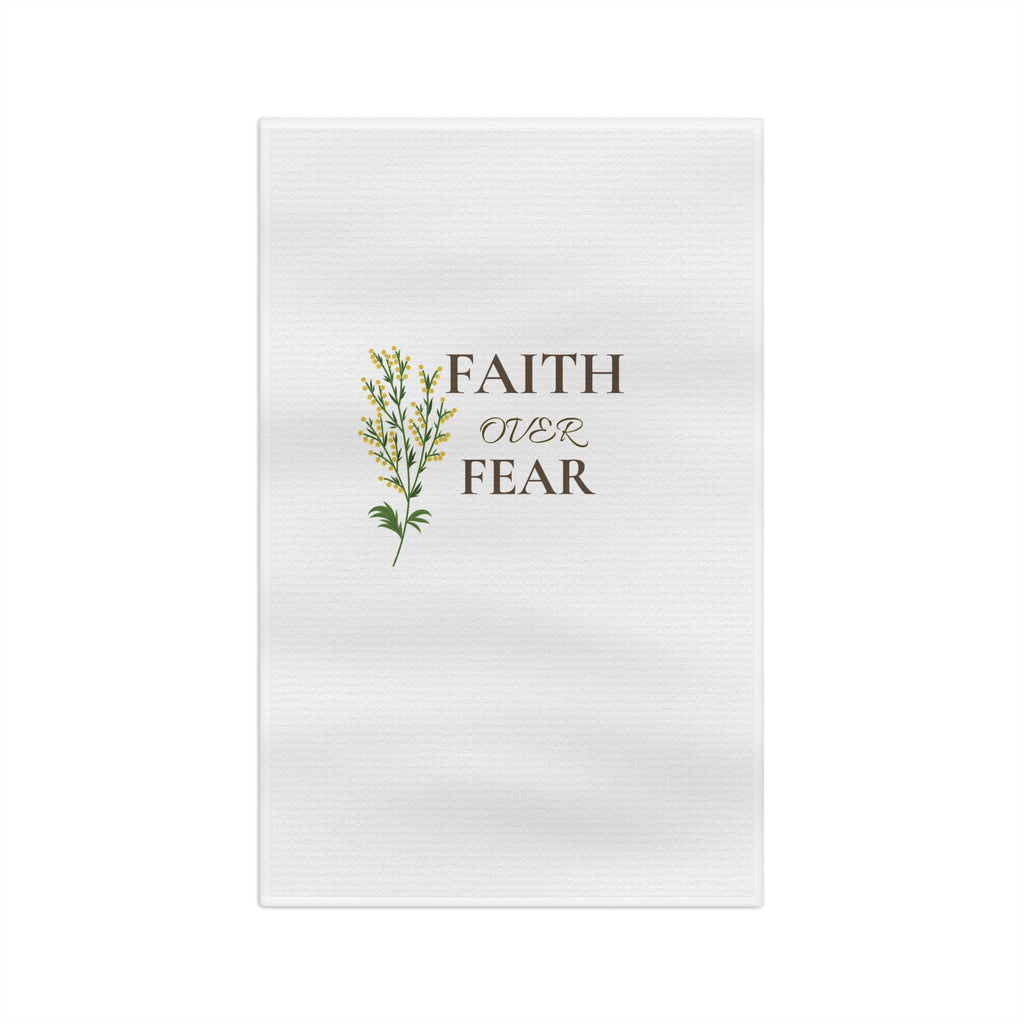 Faith Over Fear Microfiber Tea Towel