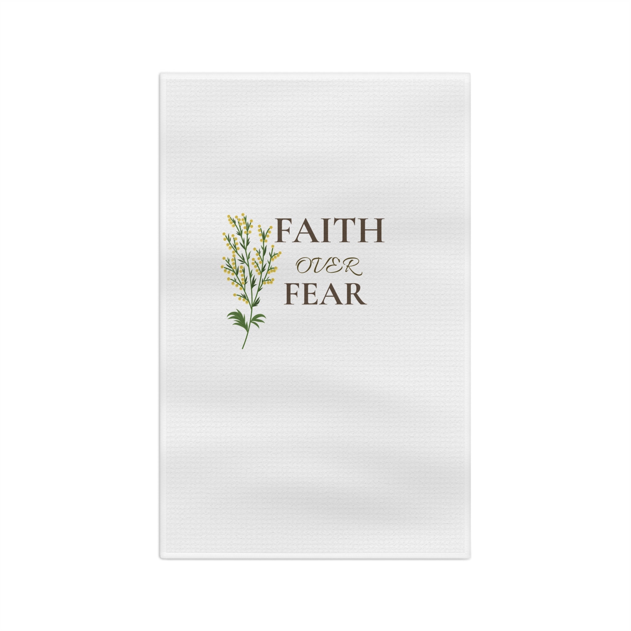Faith Over Fear Microfiber Tea Towel