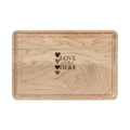 Engraved 'Love Lives Here' Wooden Cutting Board